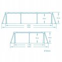 Basen ogrodowy stelażowy 259 x 170 x 61 cm Bestway 56403N