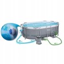 Basen ogrodowy stelażowy 305 x 200 x 84 cm 17w1 Bestway 5614A + maszynka do