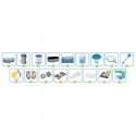 Basen ogrodowy stelażowy 305 x 200 x 84 cm 17w1 Bestway 5614A + maszynka do