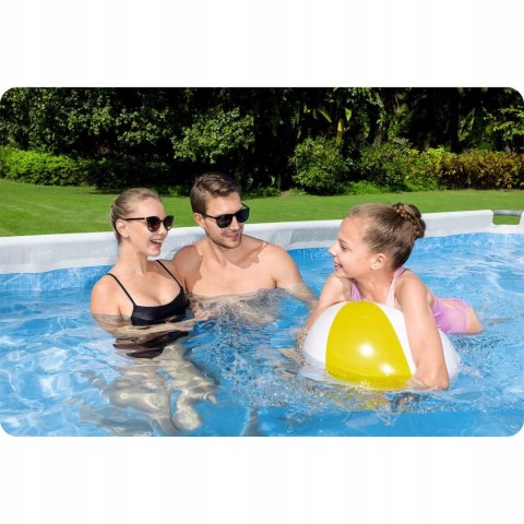 Basen ogrodowy stelażowy 412x201x122 cm 17w1 Bestway 56457N