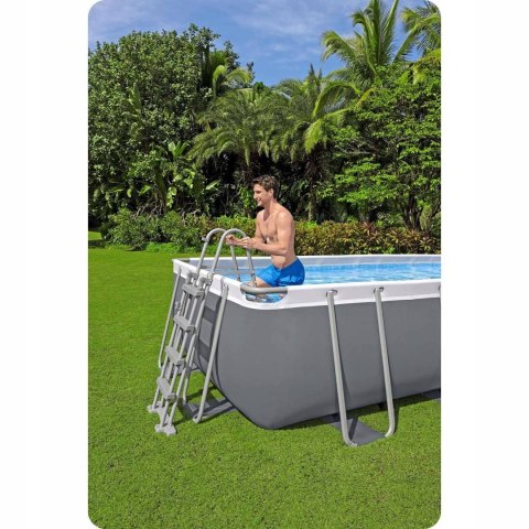Basen ogrodowy stelażowy 488x244x122 cm 18w1 Bestway 56671N