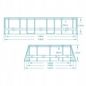 Basen ogrodowy stelażowy 488 x 305 x 107 cm 18w1 Bestway 56448 + maszynka d