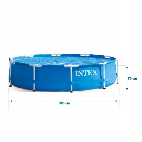 Basen ogrodowy stelażowy 305 x 76 cm 16w1 INTEX 28200