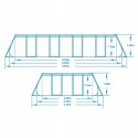 Basen ogrodowy stelażowy 549 x 274 x 122 cm 12w1 Bestway 56710