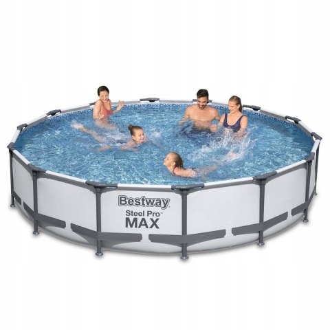 Basen ogrodowy stelażowy 427 x 84 cm zestaw 9w1 Bestway 56595