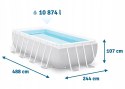 Basen ogrodowy stelażowy 488 x 244 x 107 cm zestaw 6w1 INTEX 26792