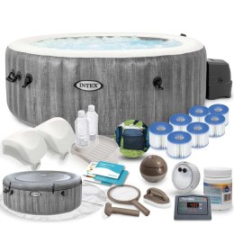 Dmuchane SPA z hydromasażem 196 x 71 cm 4 os. + akcesoria premium INTEX 284