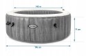 Dmuchane SPA z hydromasażem 196 x 71 cm 4 os. + akcesoria premium INTEX 284