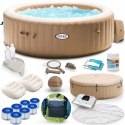 Dmuchane SPA z hydromasażem 216 x 71 cm 6 os. + akcesoria premium INTEX 284