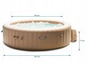 Dmuchane SPA z hydromasażem 216 x 71 cm 6 os. + akcesoria premium INTEX 284