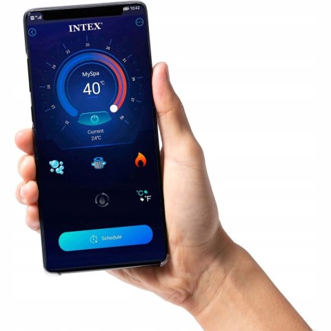 Dmuchane SPA z hydromasażem 6 osobowe INTEX 28452 Hydromasaż 28452NP LED AP