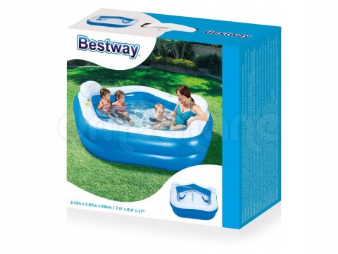 Basen dmuchany pięciokąt 213 x 207 x 69 cm Bestway 54153