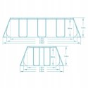 Basen ogrodowy stelażowy 404 x 201 x 100 cm 18w1 Bestway 56441