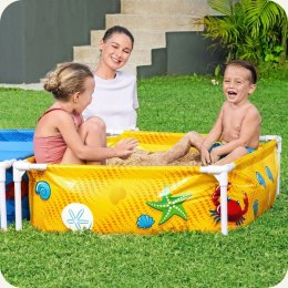 Basen ogrodowy stelażowy dla dzieci z piaskownicą 213 x 112 x 30,5 cm Bestw
