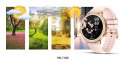Smartwatch Damski VELTORI VT310-1 Złota Bransoleta + Różowy Pasek Silikonowy