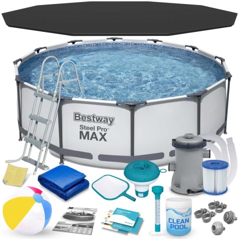 Basen ogrodowy stelażowy 366 x 100 cm 17w1 Bestway 56418 Basen ogrodowy stelażowy 366 x 100 cm 17w1 Bestway 56418