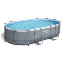 Basen ogrodowy stelażowy 488 x 305 x 107 cm 18w1 Bestway 56448