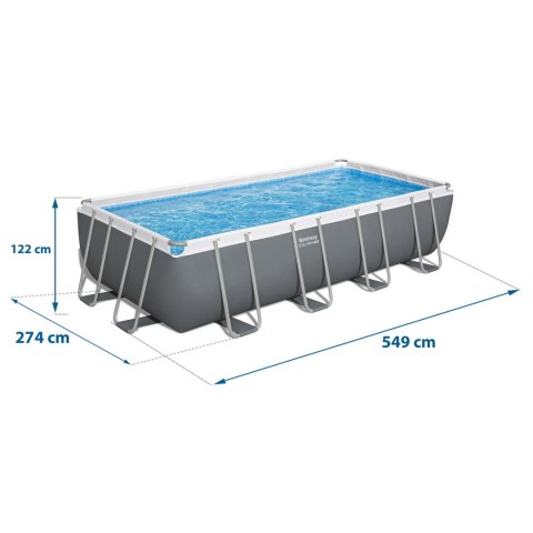 Basen stelażowy ogrodowy 549 x 274 x 122 cm 12w1 Bestway 56465 Basen stelażowy ogrodowy 549 x 274 x 122 cm 12w1 Bestway 56465