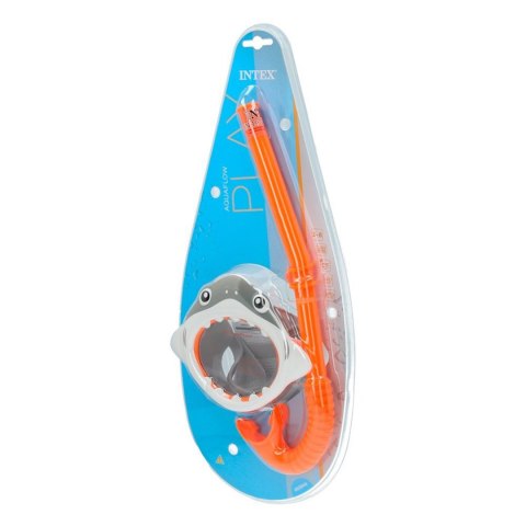 Zestaw do nurkowania Rekin Maska + Rurka INTEX 55944 szara Zestaw do nurkowania Rekin Maska + Rurka INTEX 55944 szara