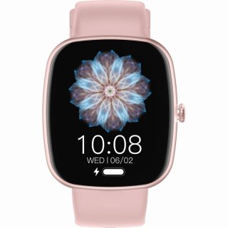 Smartwatch Damski GRAVITY GT18-1 Różowy Pasek Silikonowy + Czarny Pasek Gravity
