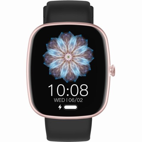 Smartwatch Damski GRAVITY GT18-1 Różowy Pasek Silikonowy + Czarny Pasek Gravity