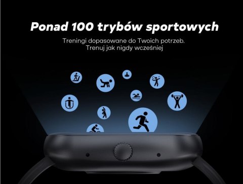 Smartwatch Damski GRAVITY GT18-1 Różowy Pasek Silikonowy + Czarny Pasek Gravity