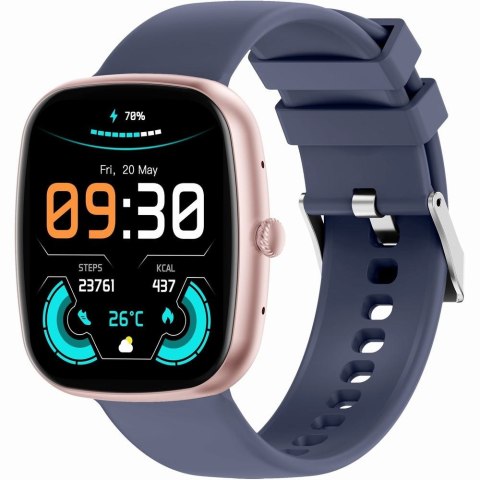 Smartwatch Damski GRAVITY GT18-3 Różowy Pasek Silikonowy + Granatowy Pasek Gravity