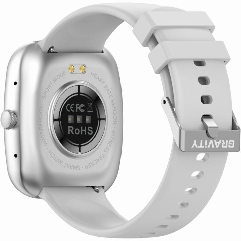 Smartwatch Damski GRAVITY GT18-5 Czarny Pasek Silikonowy + Szary Pasek Gravity