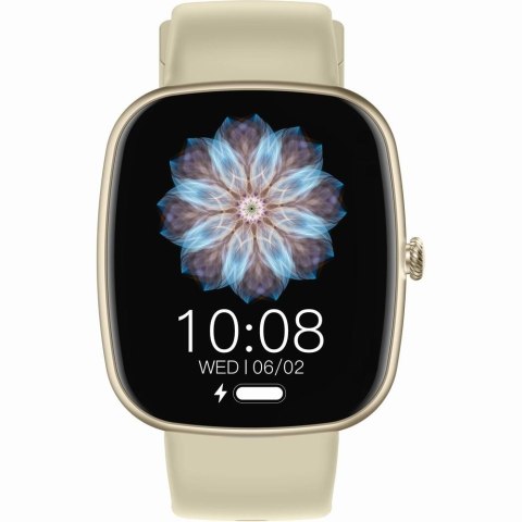 Smartwatch Damski GRAVITY GT18-7 Beżowy Pasek Silikonowy + Czarny Pasek Gravity