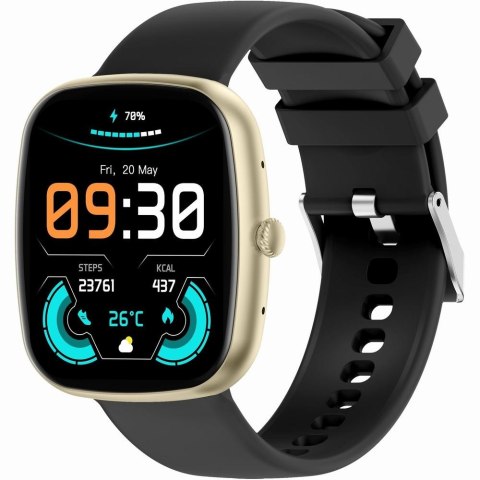 Smartwatch Damski GRAVITY GT18-7 Beżowy Pasek Silikonowy + Czarny Pasek Gravity
