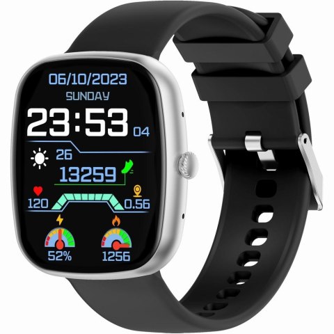Smartwatch Męski GRAVITY GT18-4 Pomarańczowy Pasek Silikonowy + Czarny Pasek Gravity