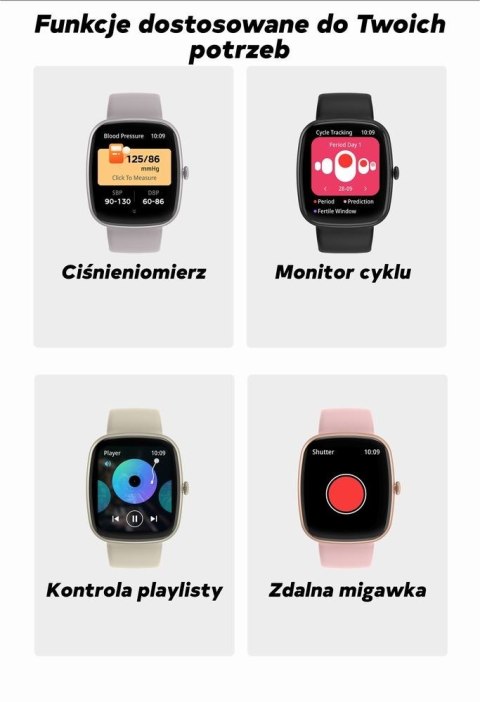 Smartwatch Męski GRAVITY GT18-4 Pomarańczowy Pasek Silikonowy + Czarny Pasek Gravity