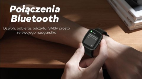 Smartwatch Męski GRAVITY GT18-4 Pomarańczowy Pasek Silikonowy + Czarny Pasek Gravity