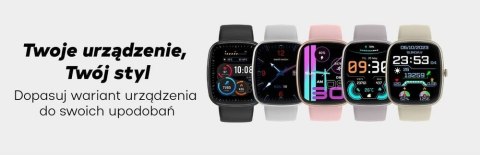 Smartwatch Męski GRAVITY GT18-4 Pomarańczowy Pasek Silikonowy + Czarny Pasek Gravity