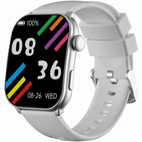 Smartwatch Damski GRAVITY GT28-10 Pasek + Bransoleta Biało Srebrny Gravity