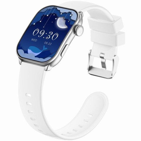Smartwatch Damski GRAVITY GT28-10 Pasek + Bransoleta Biało Srebrny Gravity