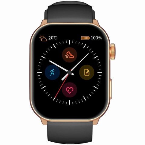 Smartwatch Damski GRAVITY GT28-5 Pasek + Bransoleta Różowe złoto Czarny Gravity