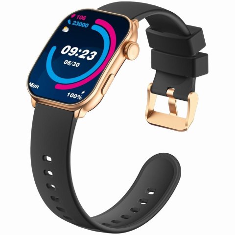 Smartwatch Damski GRAVITY GT28-5 Pasek + Bransoleta Różowe złoto Czarny Gravity