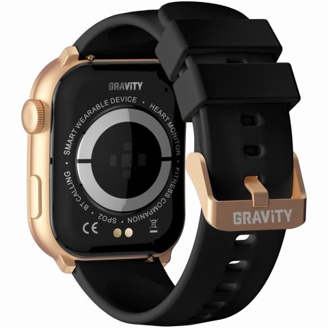 Smartwatch Damski GRAVITY GT28-5 Pasek + Bransoleta Różowe złoto Czarny Gravity