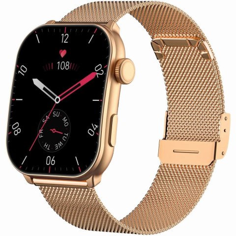 Smartwatch Damski GRAVITY GT28-6 Pasek + Bransoleta Różowe złoto Różowy Gravity