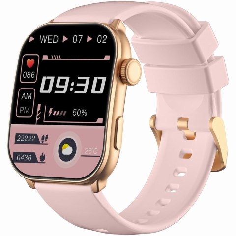 Smartwatch Damski GRAVITY GT28-6 Pasek + Bransoleta Różowe złoto Różowy Gravity