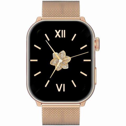 Smartwatch Damski GRAVITY GT28-8 Pasek + Bransoleta Różowe złoto Granatowy Gravity