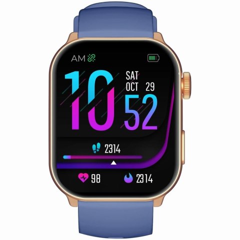 Smartwatch Damski GRAVITY GT28-8 Pasek + Bransoleta Różowe złoto Granatowy Gravity
