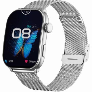 Smartwatch Damski GRAVITY GT28-9 Pasek + Bransoleta Czarno Srebrny Gravity
