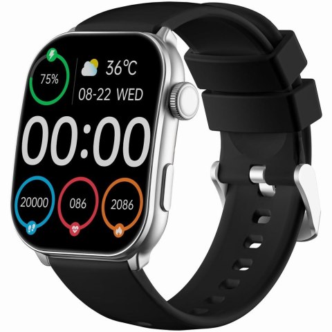 Smartwatch Damski GRAVITY GT28-9 Pasek + Bransoleta Czarno Srebrny Gravity