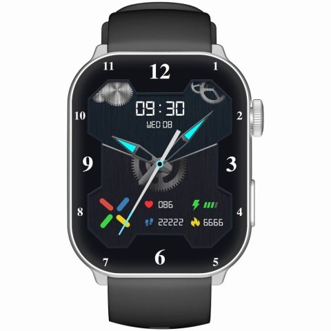 Smartwatch Damski GRAVITY GT28-9 Pasek + Bransoleta Czarno Srebrny Gravity