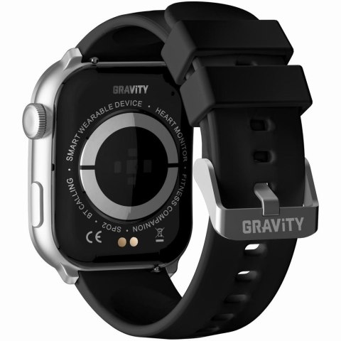 Smartwatch Damski GRAVITY GT28-9 Pasek + Bransoleta Czarno Srebrny Gravity