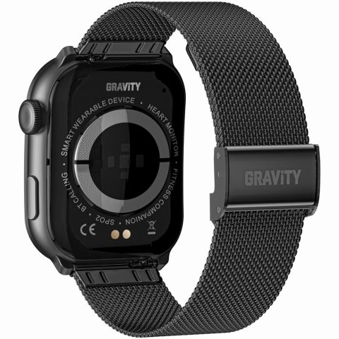 Smartwatch Męski GRAVITY GT28-1 Pasek + Bransoleta Czarny Gravity