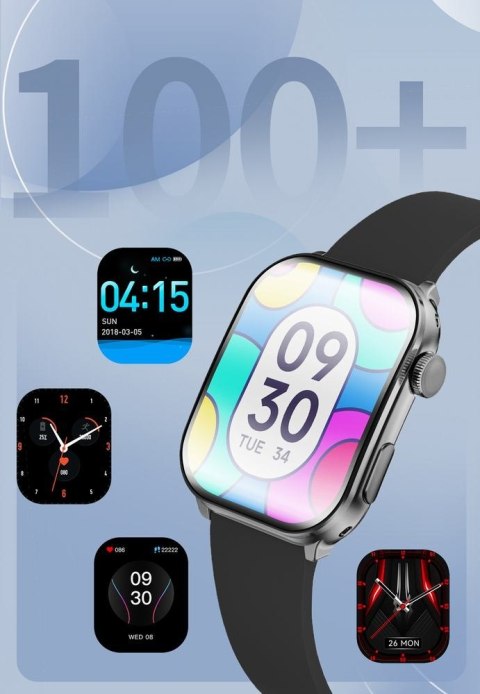 Smartwatch Męski GRAVITY GT28-1 Pasek + Bransoleta Czarny Gravity