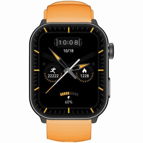 Smartwatch Męski GRAVITY GT28-2 Pasek + Bransoleta Pomarańczowo Czarny Gravity